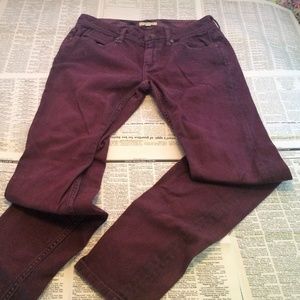 Burberry Brit Oxblood Skinny Jeans